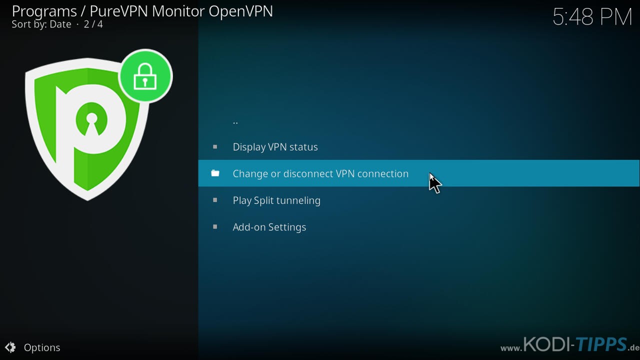 PureVPN Kodi Addon installieren & einrichten - Schritt 10