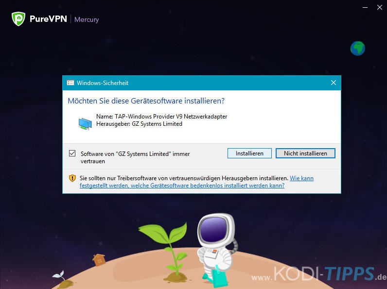 PureVPN Software für Windows installieren - Schritt 9
