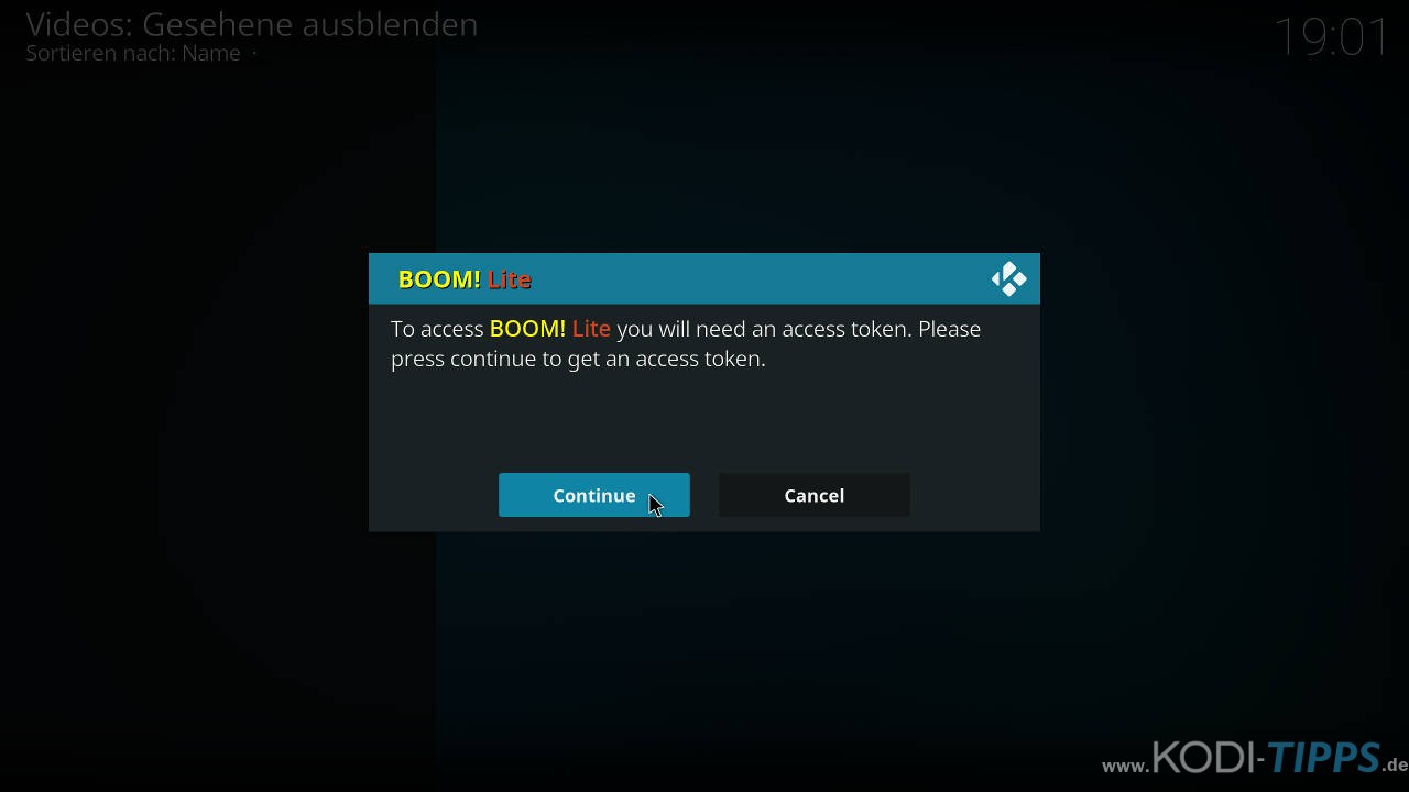 Boom Lite Kodi Addon installieren - Schritt 12