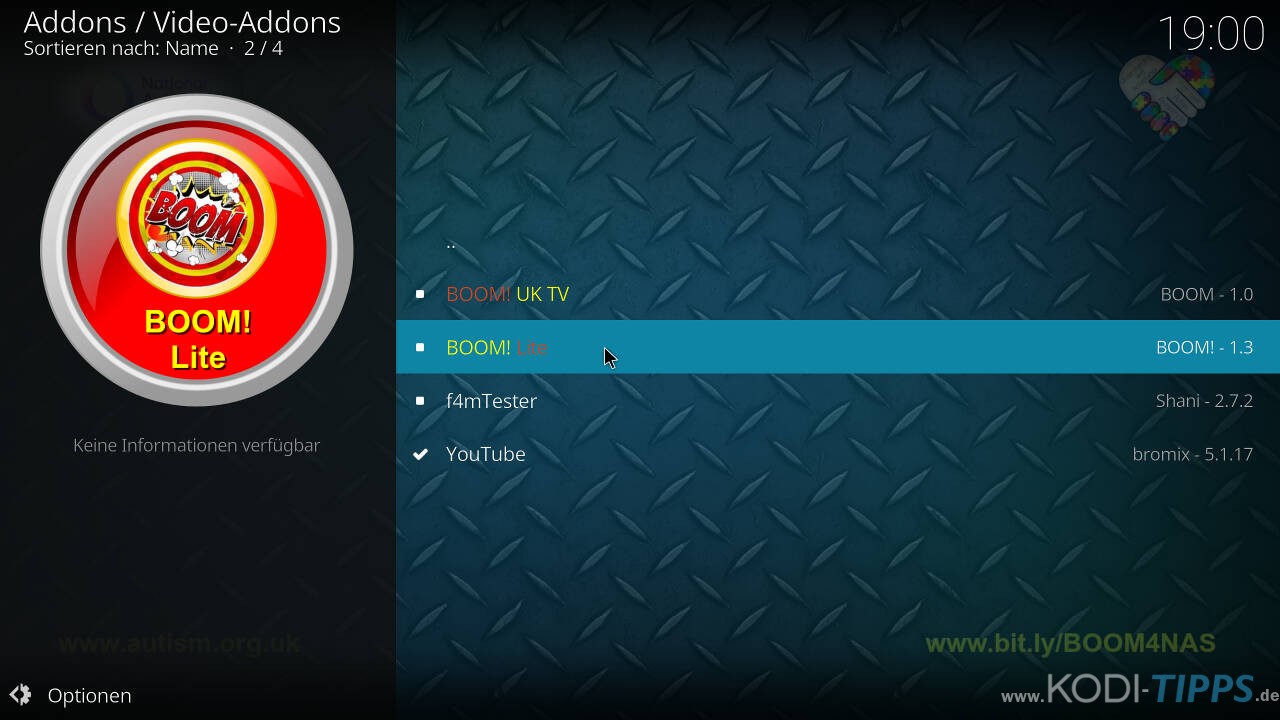 Boom Lite Kodi Addon installieren - Schritt 7