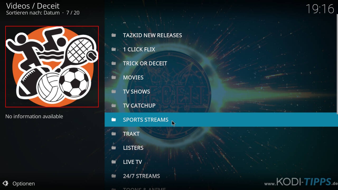 Deceit Kodi Addon installieren - Schritt 13