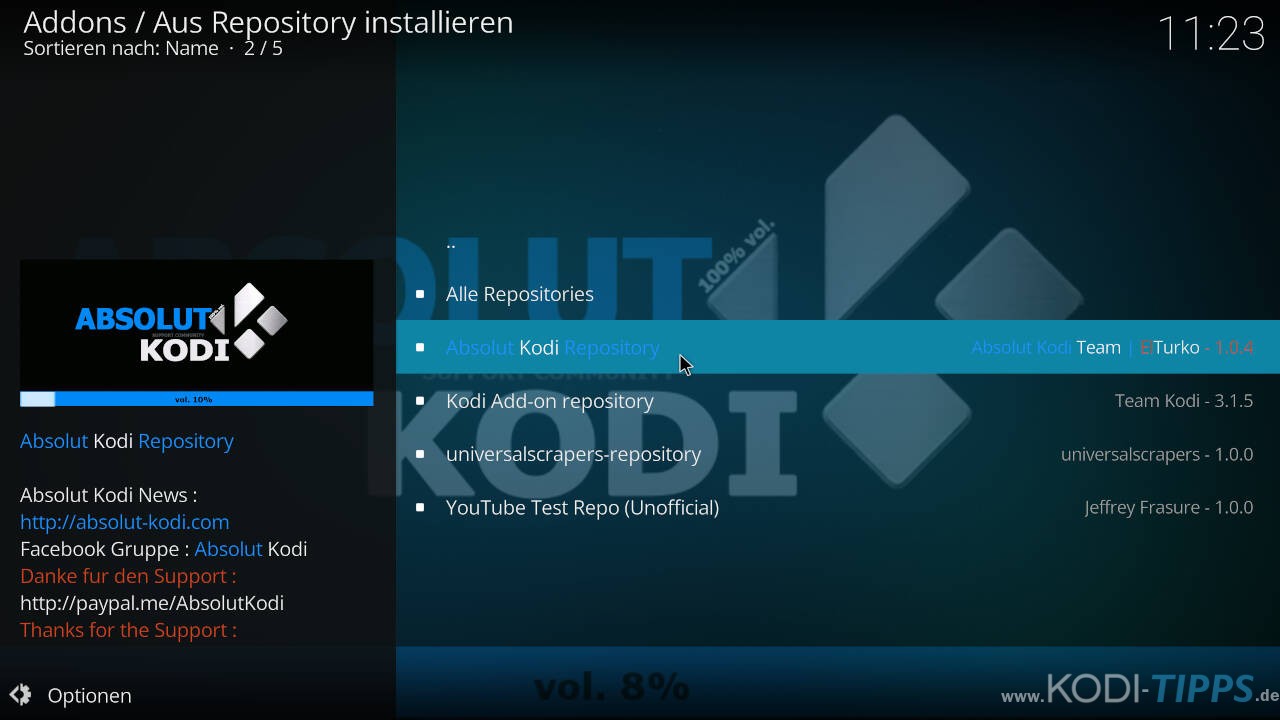 El Turko Portal Kodi Addon installieren - Schritt 6