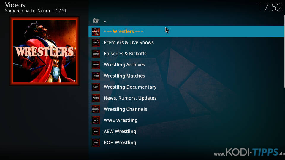 Wrestlers Kodi Addon installieren - Schritt 12