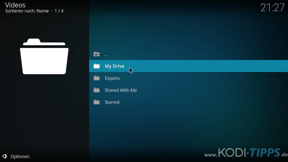 Google Drive Kodi Addon installieren und einrichten - Schritt 14