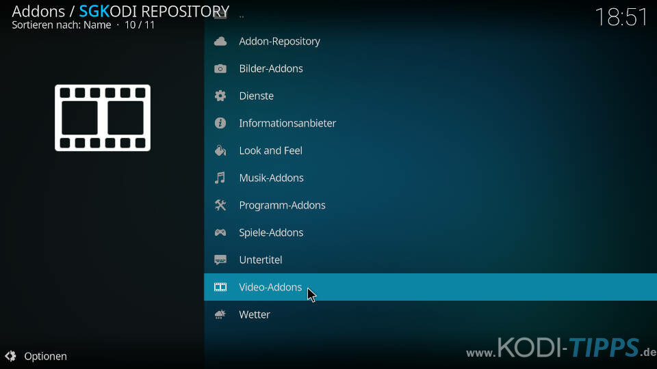 SGK Kodi Repository installieren - Schritt 6
