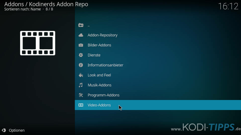 Netzkino Kodi Addon installieren - Schritt 1