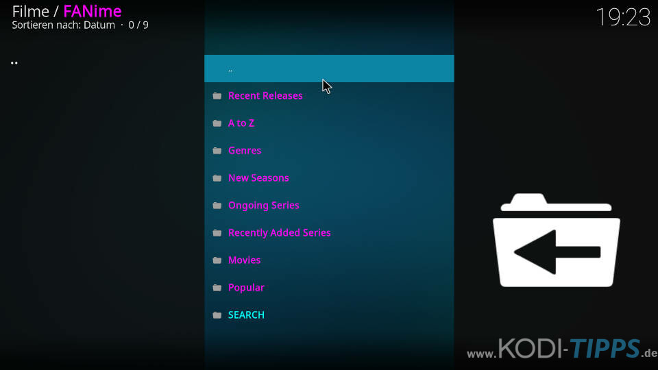 FANime Kodi Addon installieren - Schritt 13