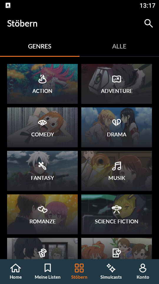 Crunchyroll APK Android App - Screenshot 2