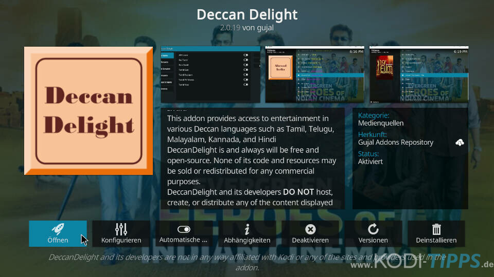 Deccan Delight Kodi Addon installieren - Schritt 11