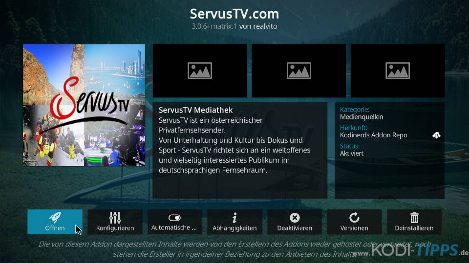 ServusTV Kodi Addon installieren - Schritt 5