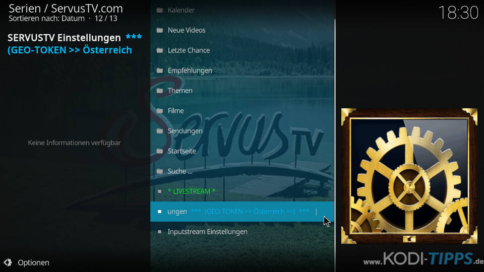 ServusTV Österreich mit Kodi verwenden