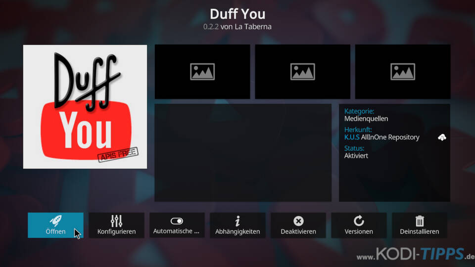 Duff You Kodi Addon installieren - Schritt 8
