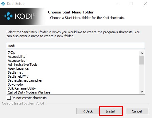 Kodi für Windows installieren: Schritt für Schritt - Schritt 8