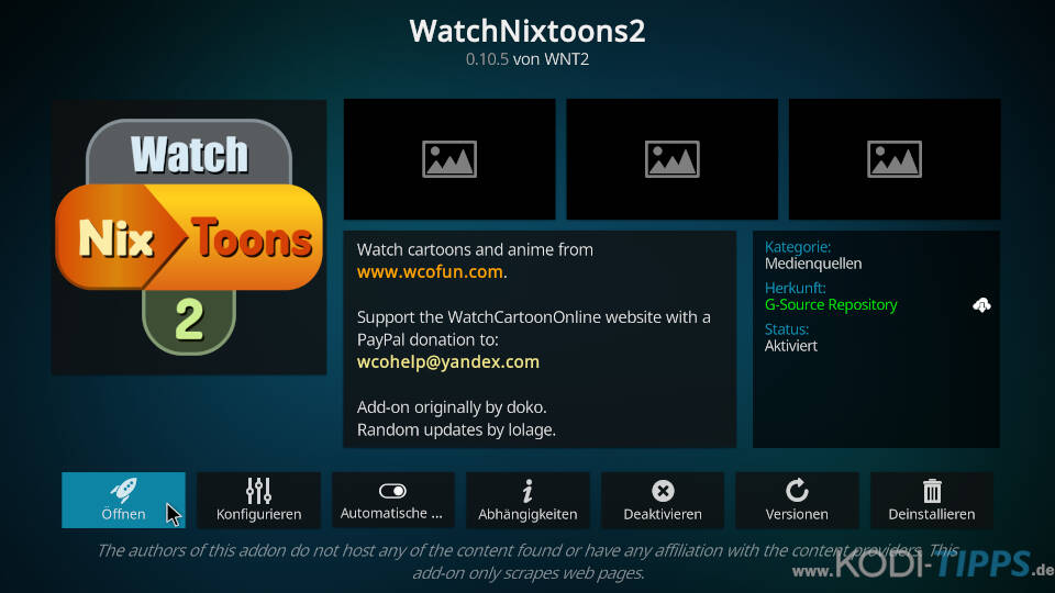 WatchNixtoons2 Kodi Addon installieren - Schritt 10