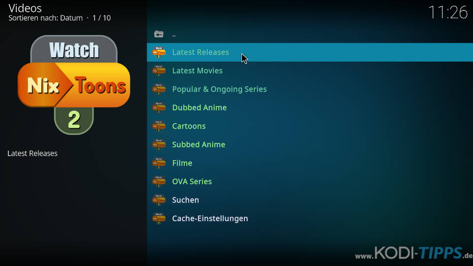 WatchNixtoons2 Kodi Addon installieren - Schritt 11