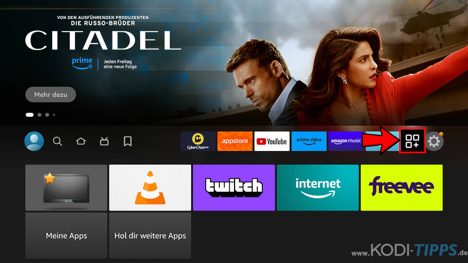 Kodi auf Amazon Fire TV installieren - Schritt 22