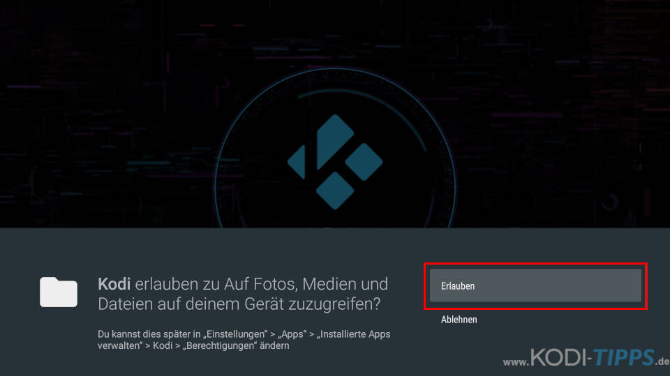 Kodi auf Amazon Fire TV installieren - Schritt 26