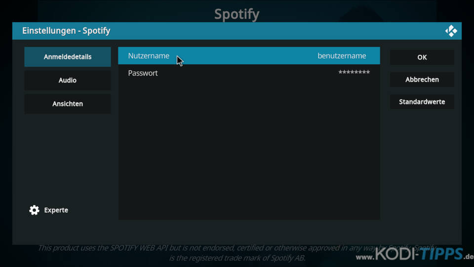 Spotify Kodi Addon installieren - Schritt 8