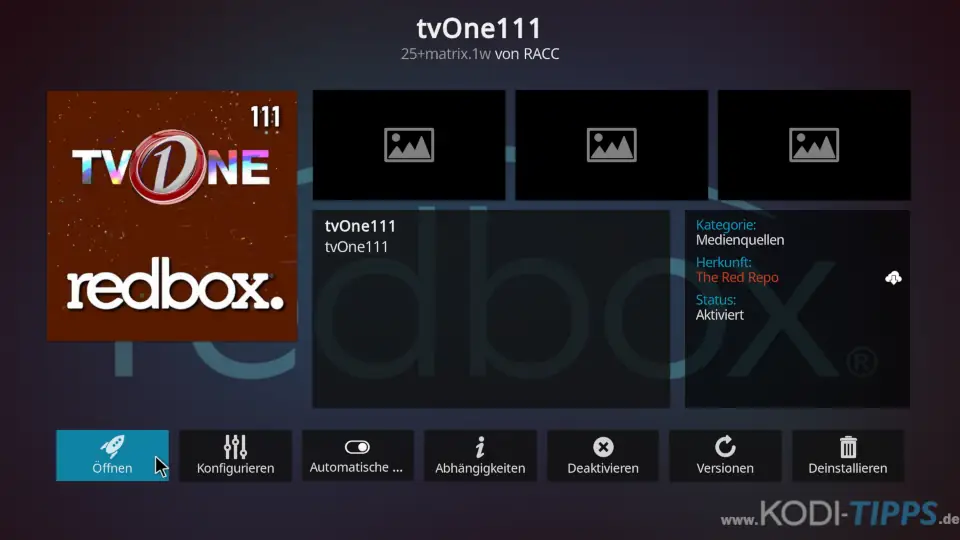 TVOne111 Kodi Addon installieren - Schritt 4