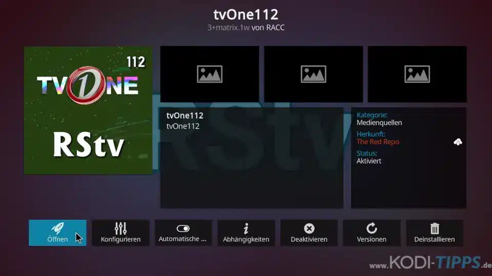 TVOne112 Kodi Addon installieren - Schritt 4