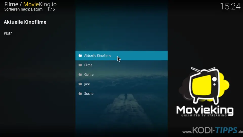 MovieKing Kodi Addon installieren - Schritt 7