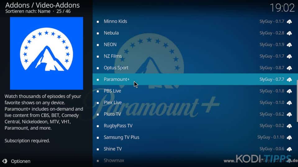 Paramount+ Kodi Addon installieren (Paramount Plus) - Schritt 7
