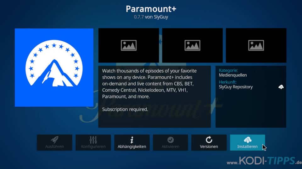 Paramount+ Kodi Addon installieren (Paramount Plus) - Schritt 8