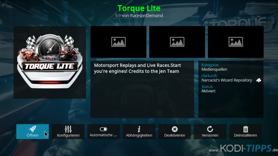 Torque Lite Kodi Addon installieren - Schritt 11